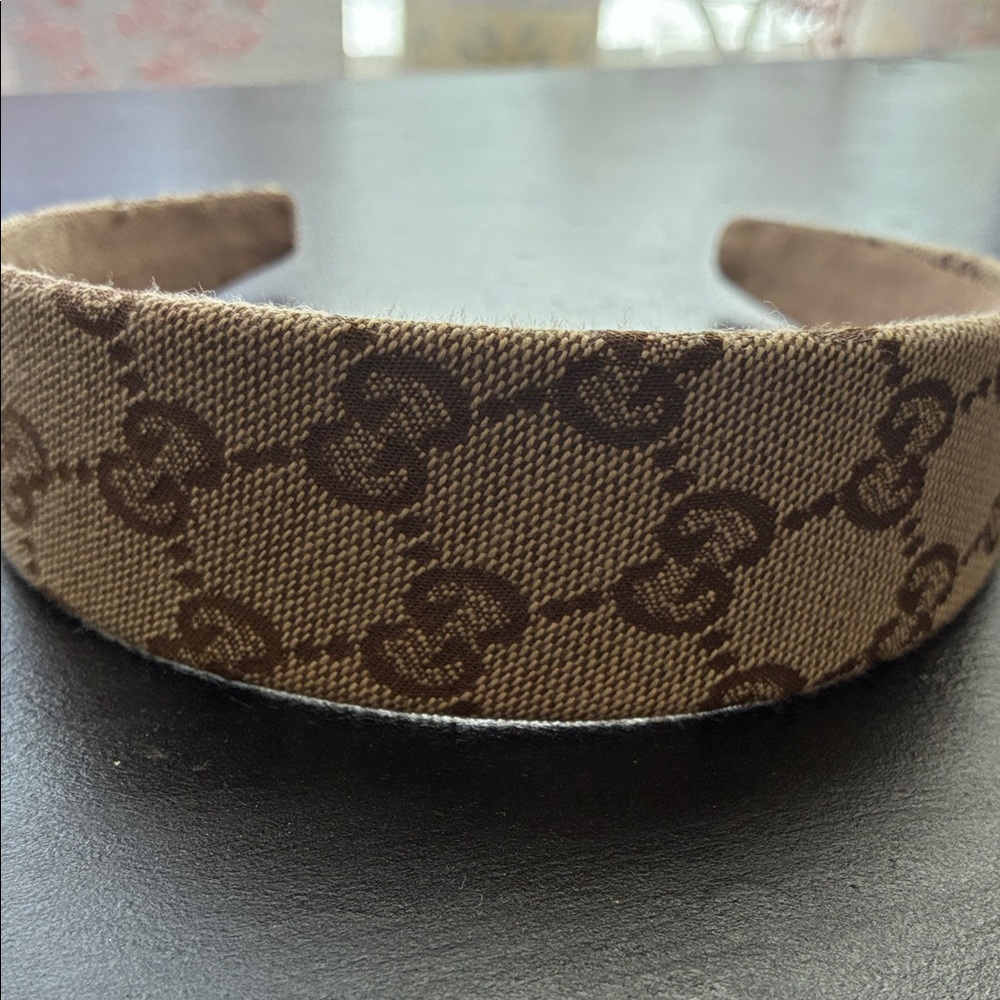 Gucci tan and brown Headband